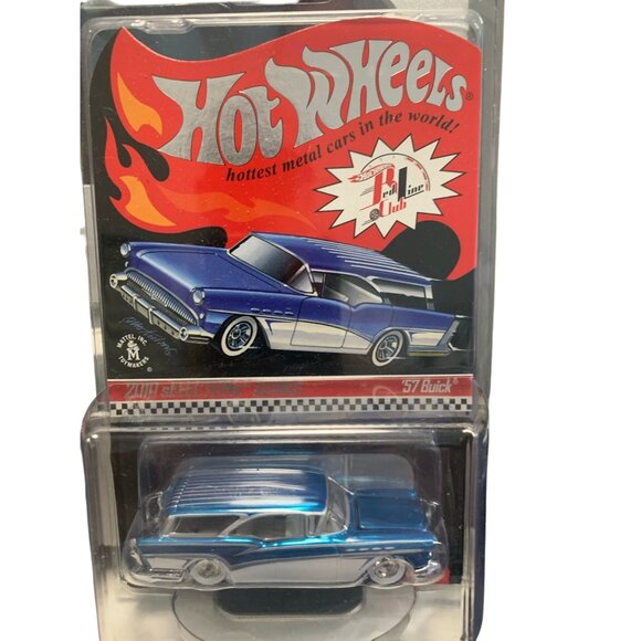 Hot Wheels Other - Hot Wheels 57 Buick 2010 Selections SERIES Diecast Car Blue & Silver